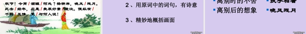 高一语文柳永词两首课件 人教版 课件