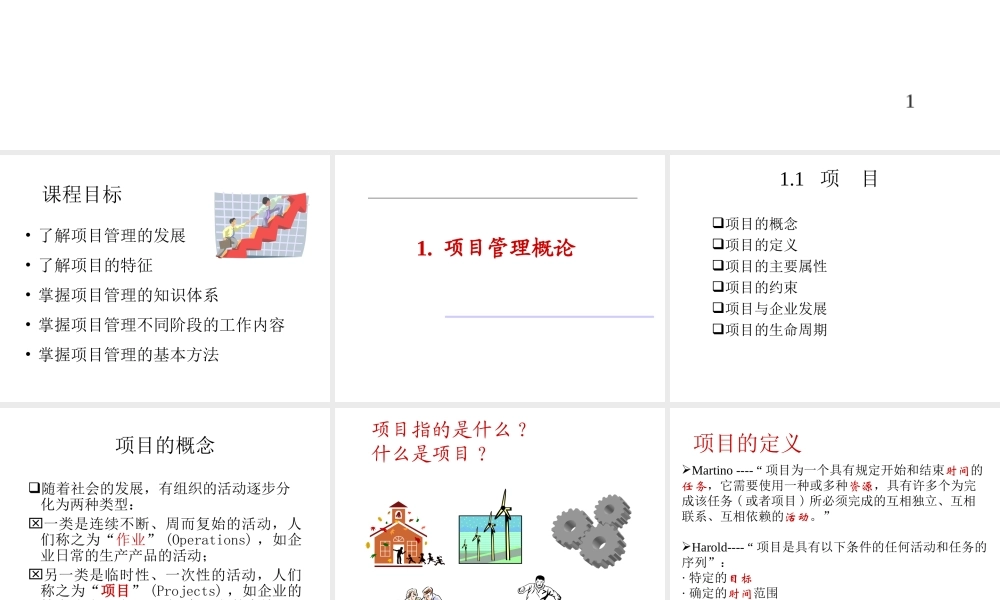 1.项目管理概论