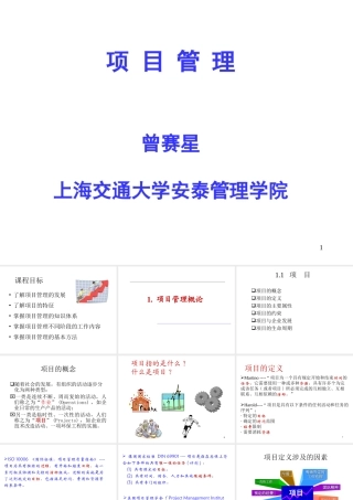 1.项目管理概论