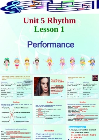高中英语 Unit5 lesson1 Performance课件(2) 北师大版必修2 课件