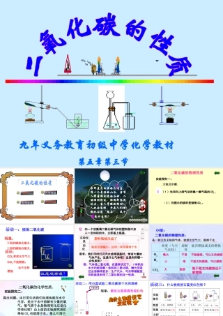 九年级化学二氧化碳的性质--课件