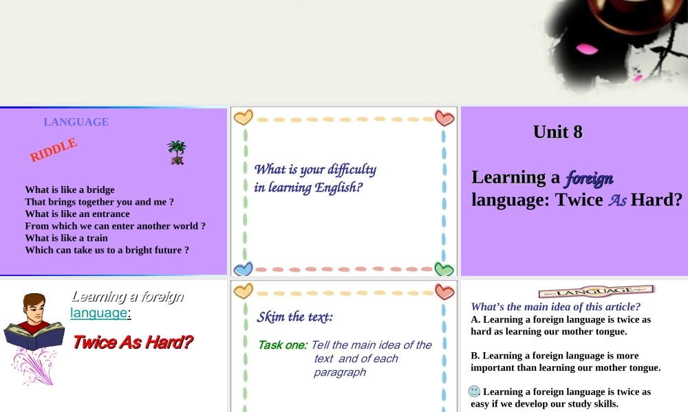 高三英语 unit8 reading课件 人教版 课件