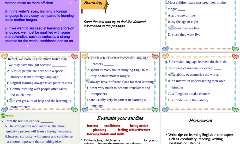 高三英语 unit8 reading课件 人教版 课件