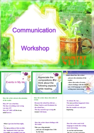 高中英语Unit 16 Communication Workshop课件 北师大版 必修6 课件