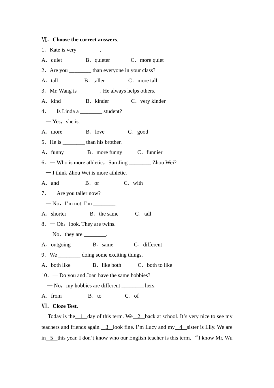 Unit6单元检测2_第3页