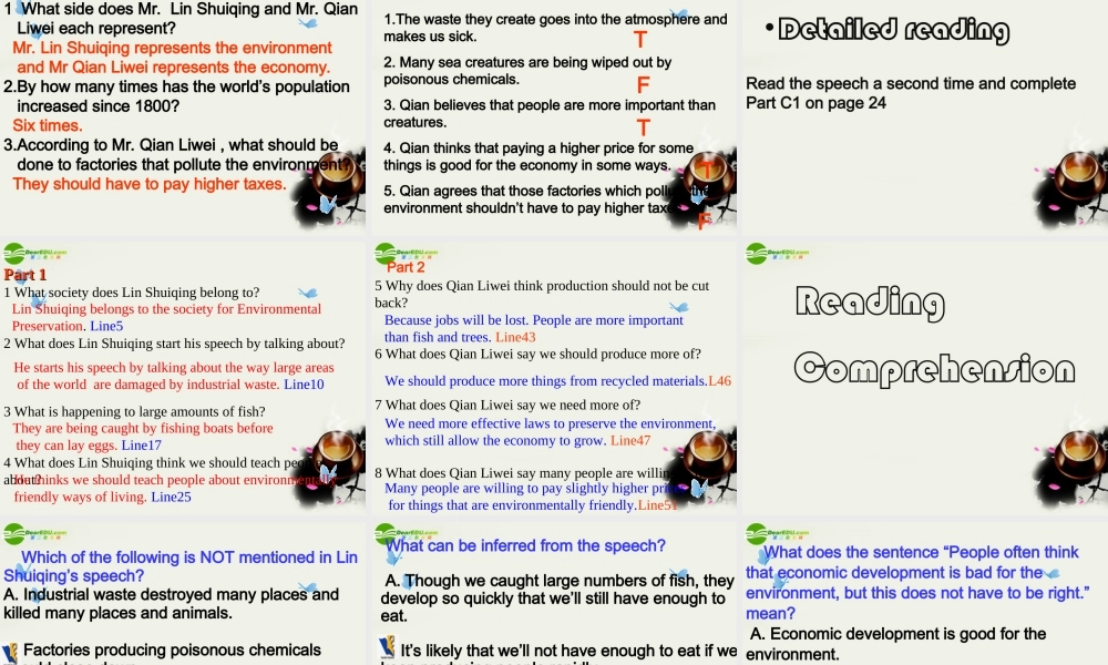 高中英语 Unit 2(The Environment)Reading课件6 牛津译林版必修5 课件