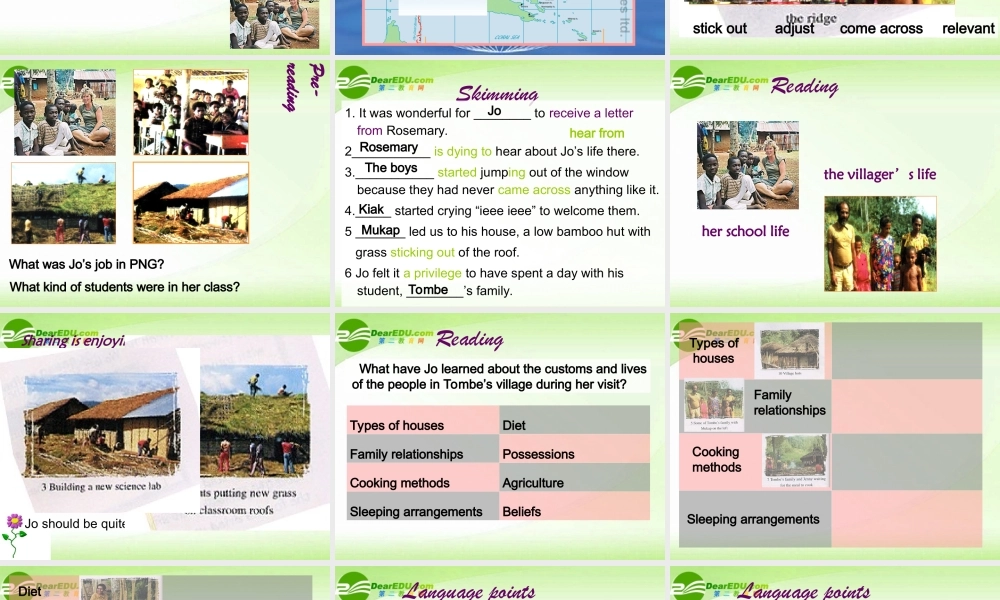 高中英语 Unit5 reading课件 新人教版选修7 课件