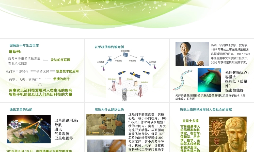 物理学与社会发展