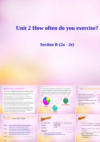 秋八年级英语上册 Unit 2 How often do you exercise Section B(2a 2e)课件 (新版)人教新目标版 课件