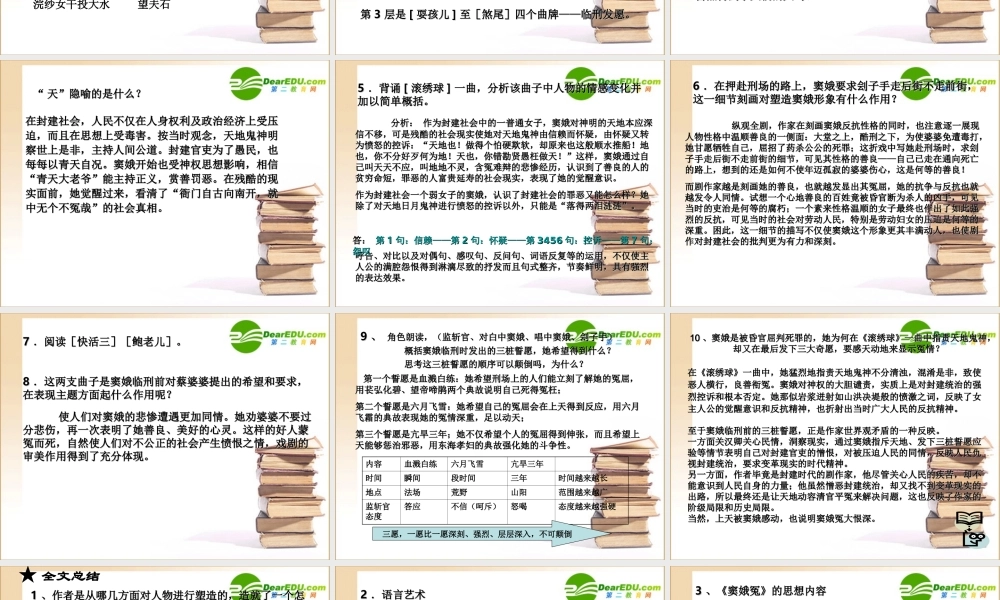 高中语文(窦娥冤)课件新人教版必修4 课件