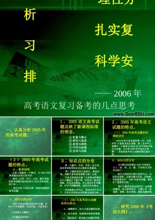 甘肃省高考研讨会 高考语文复习备考思考 人教版 0 试题