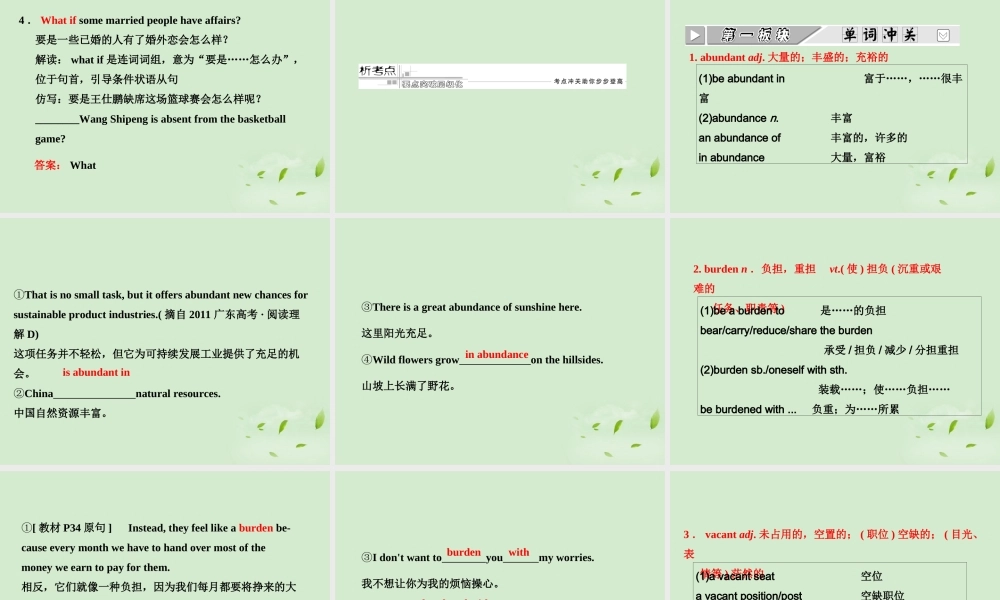 高考英语一轮复习 Unit24 Society课件 北师大版选修8 课件