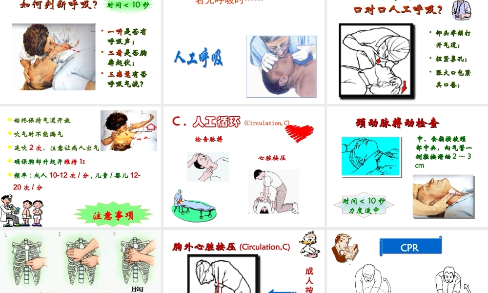 意外伤害与急救