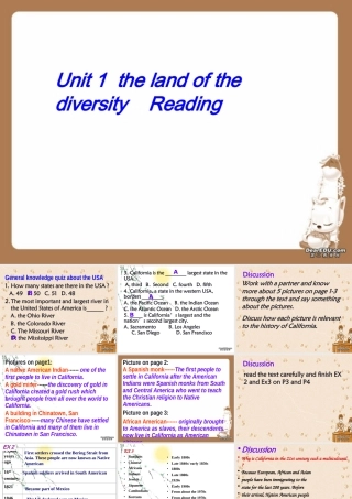 高二英语选修8 unit1 reading and language points 人教版 课件