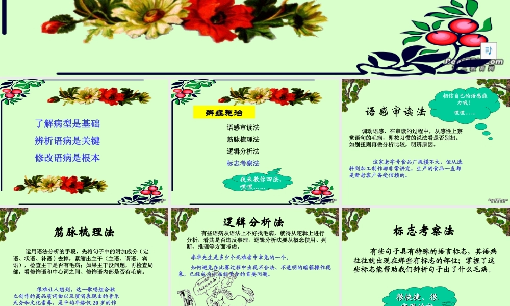 高中语文我是语病小医生 辨析并修改病句 课件