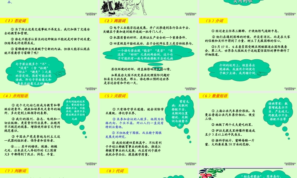 高中语文我是语病小医生 辨析并修改病句 课件