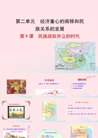 第9课  民族政权并立的时代课件 七年级历史下册 第二单元 经济重心的南移和民族关系的发展 第9课 民族政权并立的时代课件+素材 新人教版-2