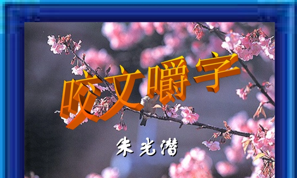 高考语文 咬文嚼字第二课时课件 新人教版 课件