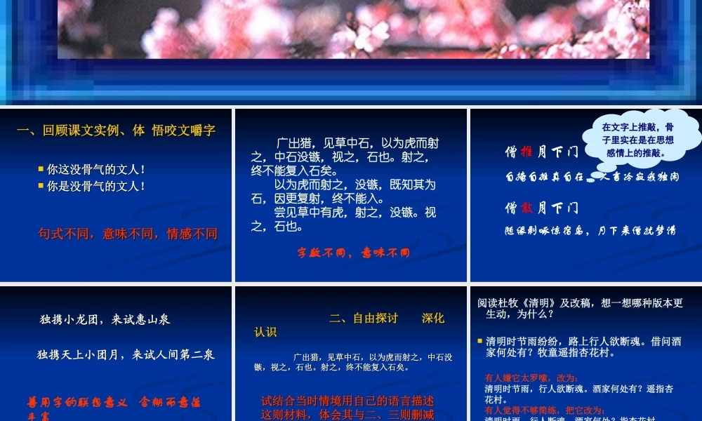 高考语文 咬文嚼字第二课时课件 新人教版 课件