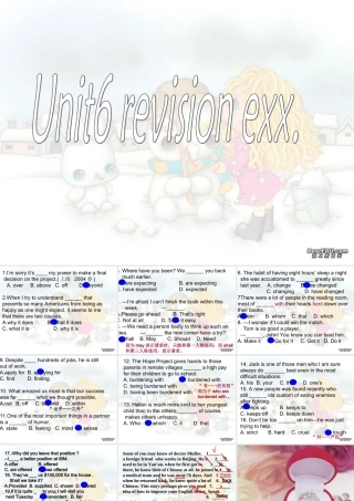 浙江省高三英语Unit6课件 新课标 人教版 课件