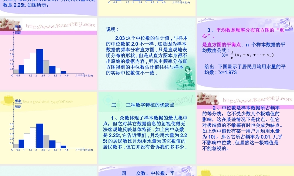 高二数学众数、中位数、平均数课件