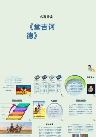 高中语文名著导读堂吉诃德课件新人教版必修5 课件