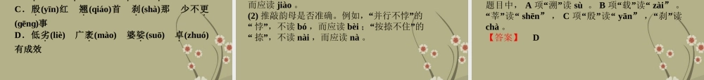 高中语文 专题二 中华正韵 汉语普通话语音课件 苏教版选修(语言规范与创新) 课件