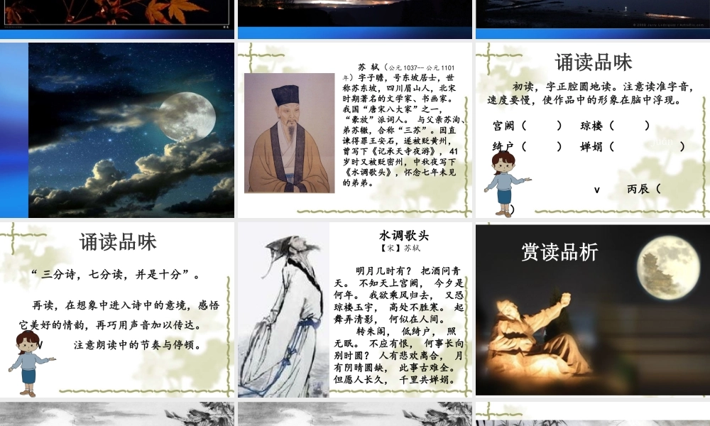 苏轼-水调歌头-(2)