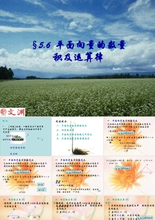 高一数学上册平面向量的数量积及运算律3课件