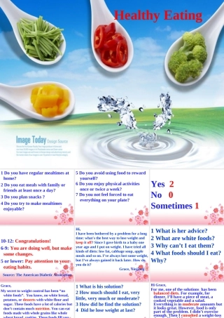 高中英语 unit2healthyeating warminupandreading课件