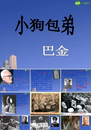 高中语文(小狗包弟)课件 新人教版必修1