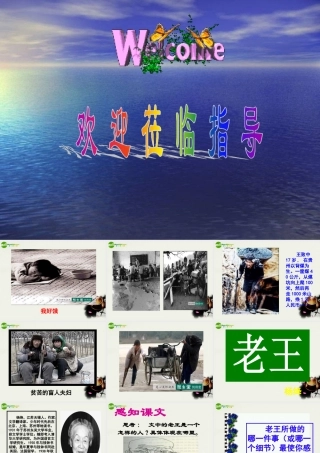 高中语文(老王)课件之三 苏教版必修3 课件