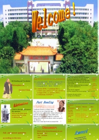 高中英语 Module 5 reading 课件 外研版必修3 课件