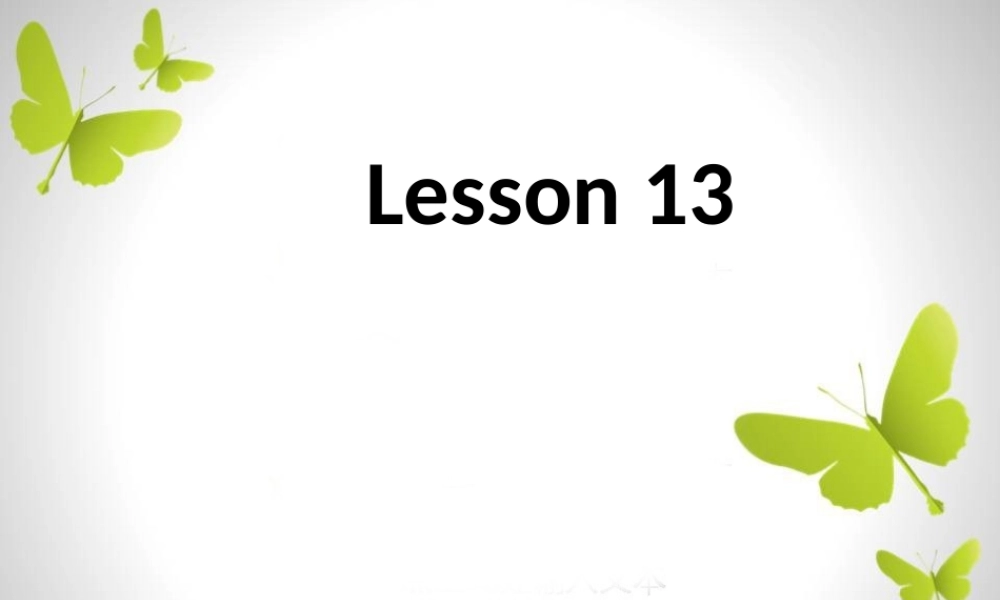 Lesson13