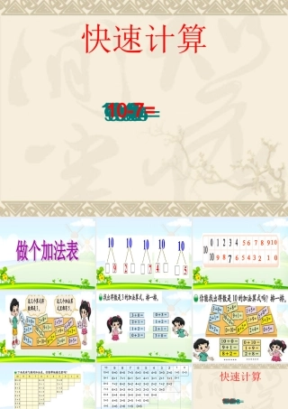 《做个加法表》