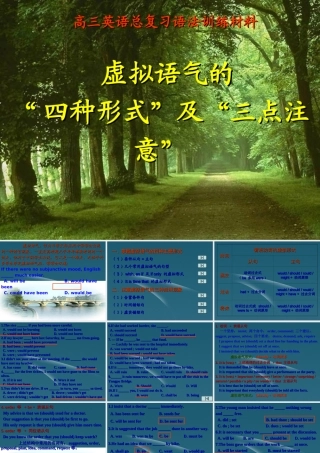 高三英语(高考英语语法：虚拟语气)课件