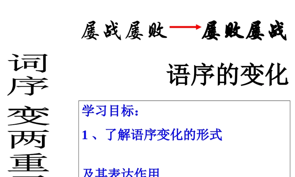 高中语文为表达而变语言之 法 课件3 苏教版 选修3 课件