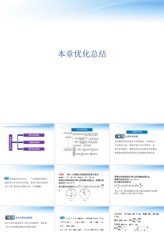 高中数学 第1章本章优化总结课件 新人教B版必修2 课件