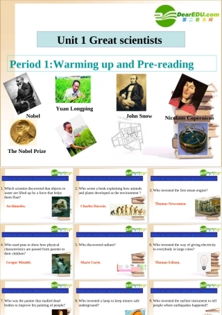 高中英语第一单元第一课时 warming up and pre-reading课件人教新目标版必修5 课件