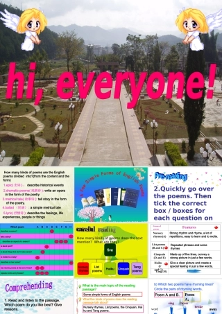 高二英语Unit2 Poems Reading课件