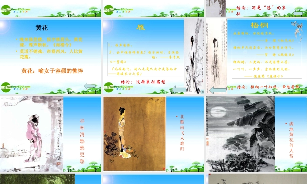 高中语文：(声声慢)课件(2)(语文版必修3) 课件