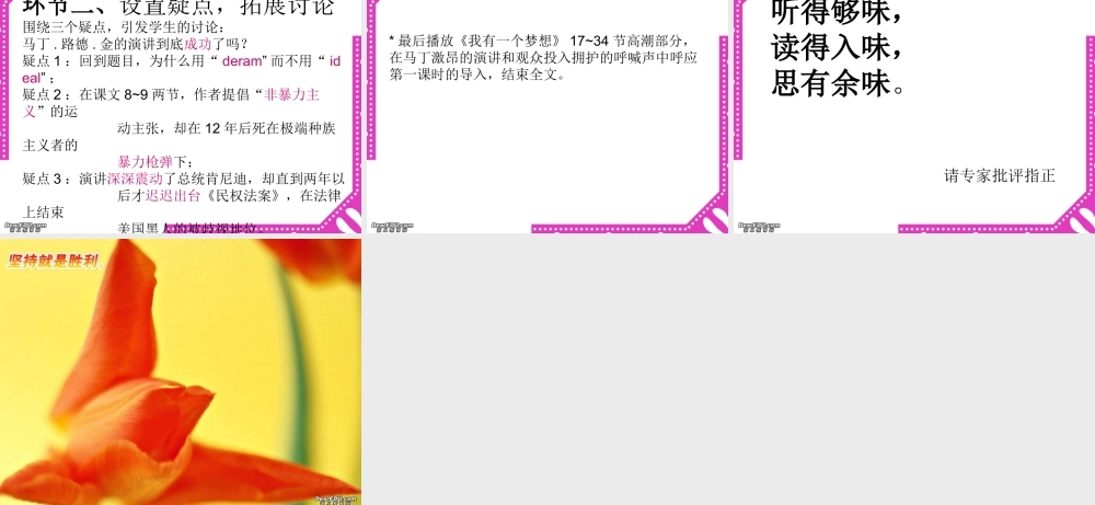 高中语文我有一个梦想课件4 人教版 课件