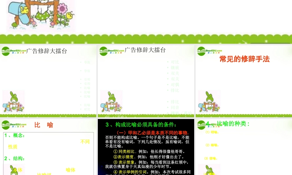 高考语文 语言表达的十八般武艺课件