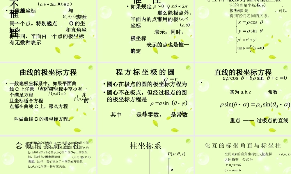 高中数学( 坐标系与参数方程)课件 新人教B版选修4-4 课件