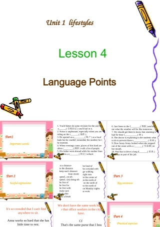 高一英语：Unit1 lesson4city and country-language points课件北师大版 课件