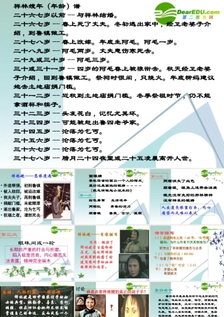 高中语文：(祝福)教学课件 人教版必修3 课件