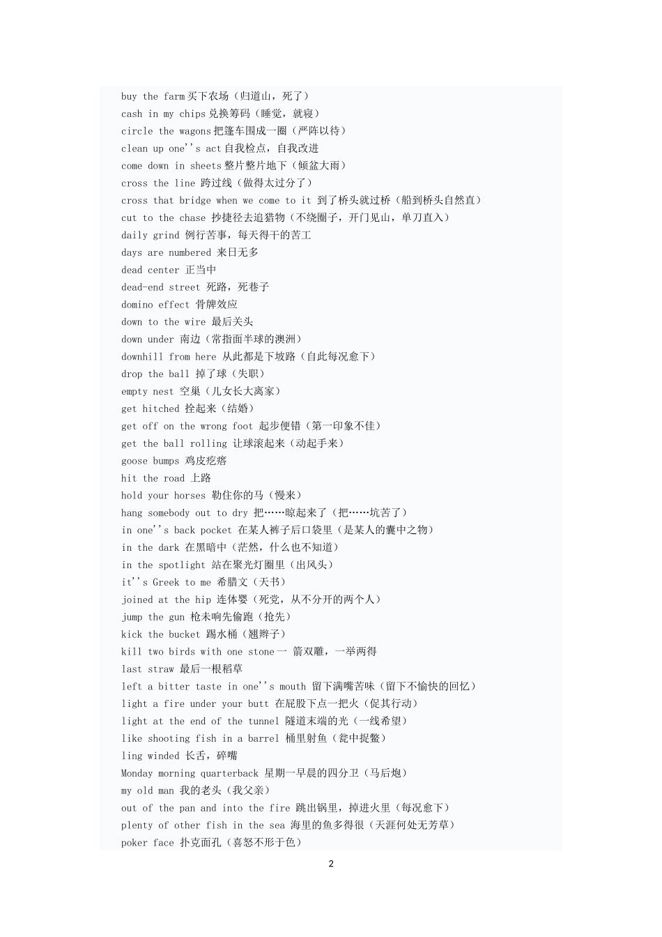 英语俚语集萃_第2页