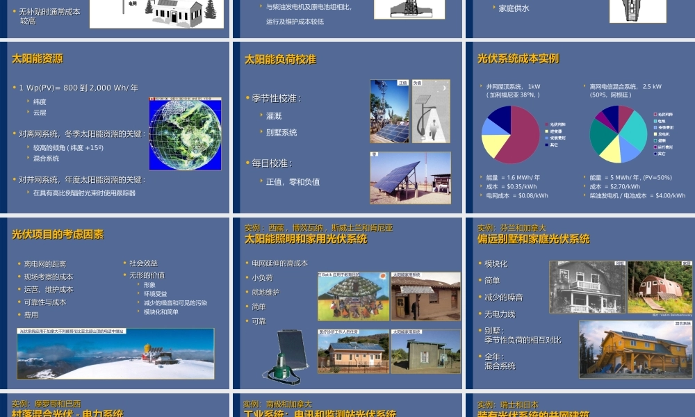 光伏项目分析清洁能源项目培训课件