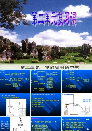 第二单元 我们周围的空气复习课件