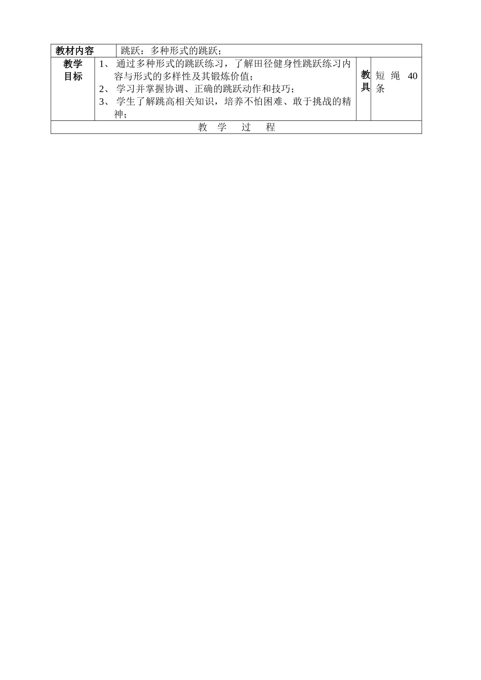 多种形式的跳跃教学设计_第1页